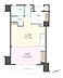 間取り：1LDK、専有面積36.38m2、バルコニー面積4.5m2