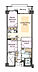 間取り：3LDK、専有面積73.69m2、バルコニー面積10.87m2