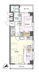駒込千成オリエントコート 2LDKの間取図画像