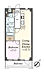間取り：1LDK、専有面積40.68m2、バルコニー面積4.71m2