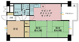 トキワパレス 3LDKの間取図画像