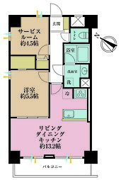 ライオンズステーションプラザ千歳烏山 1SLDKの間取図画像