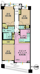 マレヴィラージュ梶ヶ谷 3LDKの間取図画像