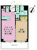 間取り：1LDK、専有面積40.79m2、バルコニー面積6m2