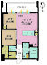 間取り：2LDK、専有面積48.26m2、バルコニー面積10m2