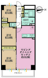パストラルハイム面影橋 2SLDKの間取図画像
