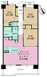 ミサワホームズ東大井 3LDKの間取図画像