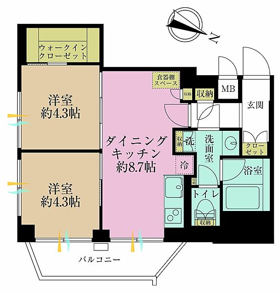 間取りを拡大表示