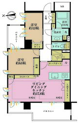 アトラス池尻レジデンス 2LDKの間取図画像