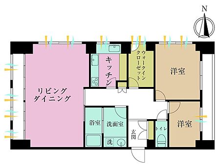 2LDK、専有面積143.51?