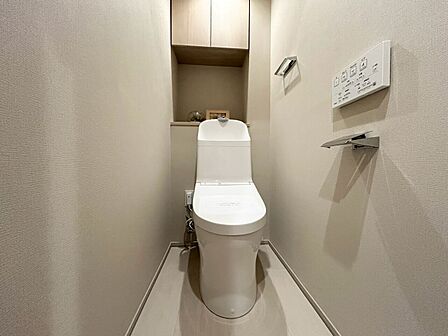 清潔感の高いお手洗い。