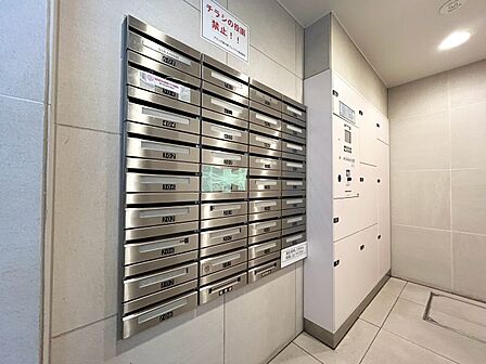 郵便受けも、きちんと管理されています。