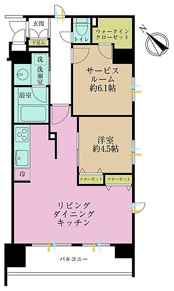 間取りを拡大表示