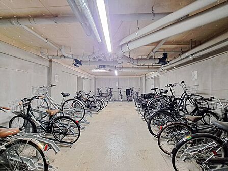 駐輪場も綺麗に整頓されています。※空き状況は都度ご確認下さい。