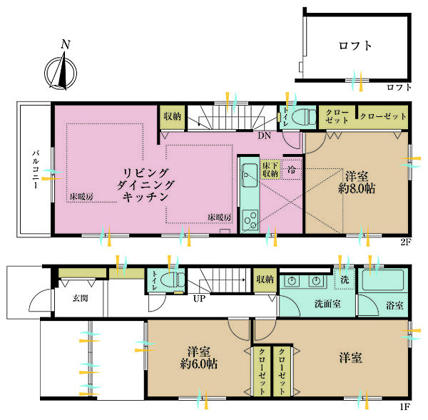 間取りを拡大表示