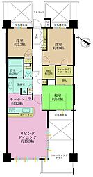 サウススクエア 3LDKの間取図画像