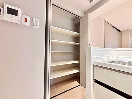 家電やスーツケース、ストック品など何でも片付く嬉しい空間です。