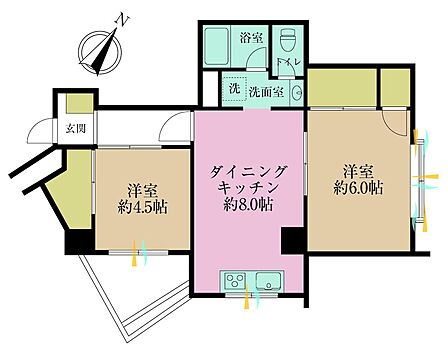 2DK 間取り