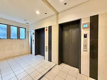 エレベーター完備のため荷物が多くなっても安心。