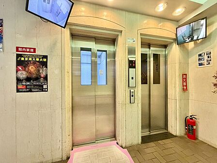 エレベーター完備のため荷物が多くなっても安心。
