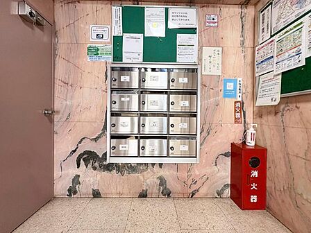 郵便受けも、きちんと管理されています。