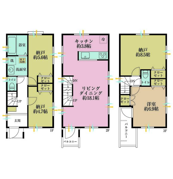 間取りを拡大表示