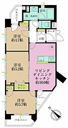 グランイーグル川崎大師 3LDKの間取図画像