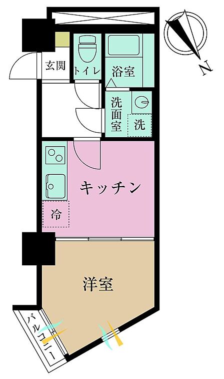 1K、専有面積26.3?