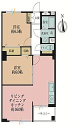 北砂四丁目住宅 2LDKの間取図画像