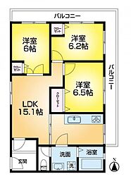 間取図画像 3LDK
