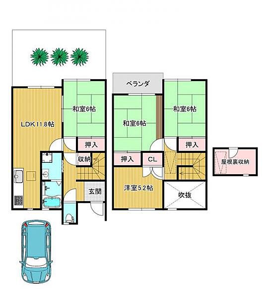 間取りを拡大表示