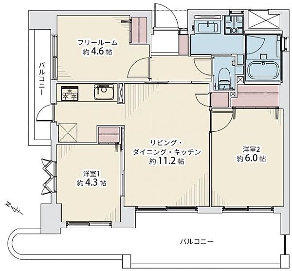 間取りを拡大表示