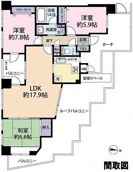 間取りを拡大表示