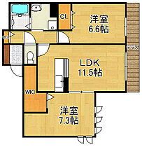 LANA　OLA  ｜ 大阪府大阪市住吉区住吉2丁目（賃貸アパート2LDK・2階・60.51㎡） その2