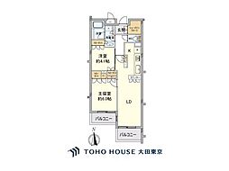 グリーンハイム梅丘II 2LDKの間取り