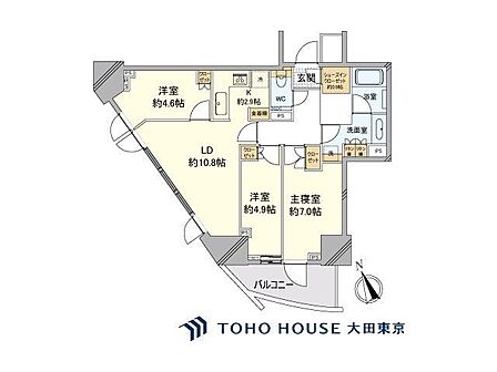 3LDK 間取り