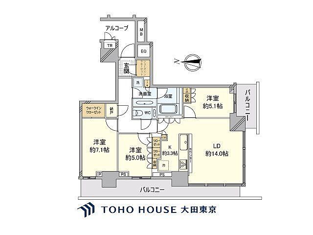 間取り ザ・パークハウス晴海タワーズ　クロノレジデンス 5階/-