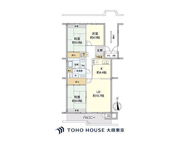 間取り グリーンコープ鹿島 3階/-