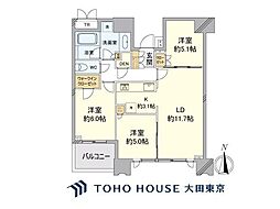 ドゥトゥールWEST 3LDKの間取り