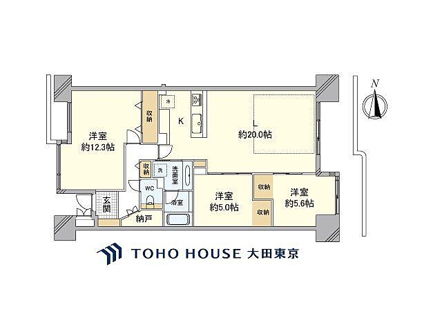 間取り 多摩川ハイム3号棟 8階/-