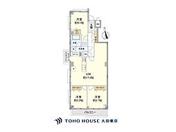 東急ドエル宮崎台テラスA棟 3LDKの間取図画像
