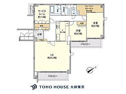 ファミールコート南青山 2SLDKの間取図画像