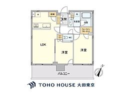 シティタワーズ東京ベイセントラルタワー 2LDKの間取図画像