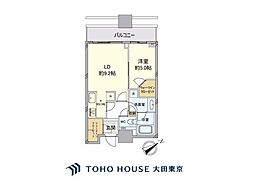 パークコート虎ノ門愛宕タワー 1LDKの間取図画像