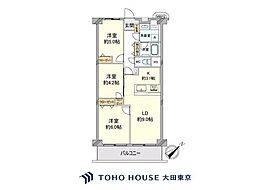日商岩井鶴見マンション 3LDKの間取図画像