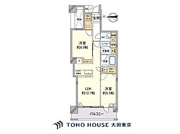パークホームズ自由が丘 2LDKの間取図画像