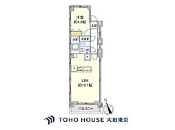 学芸大スカイマンション 1LDKの間取図画像