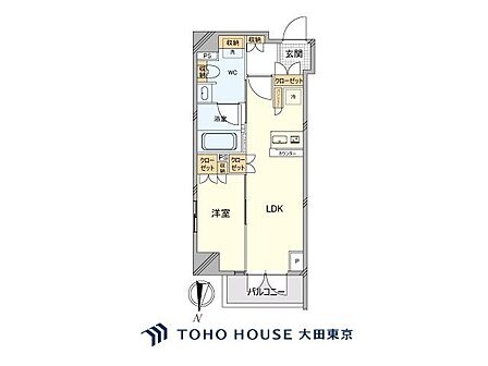1LDK 間取り