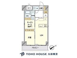 ライオンズマンション西五反田 1SLDKの間取図画像