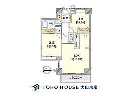 アルス横浜台町 2LDKの間取図画像